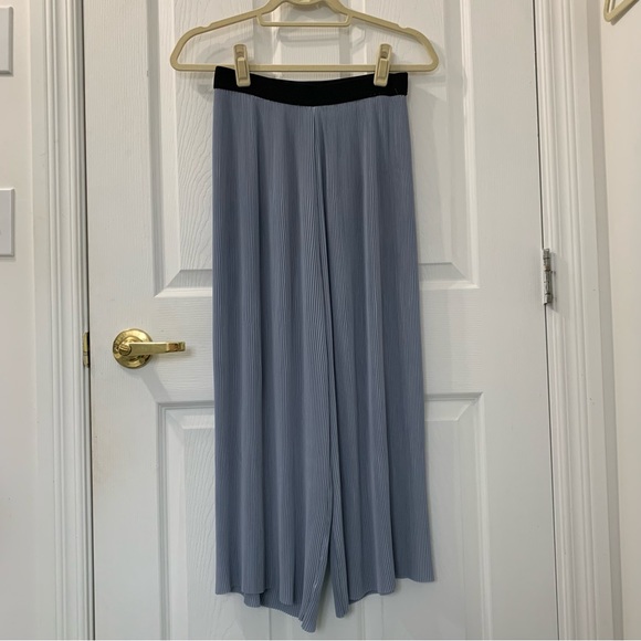 ZARA Wide Leg Pleated Pants Culottes - Picture 12 of 12